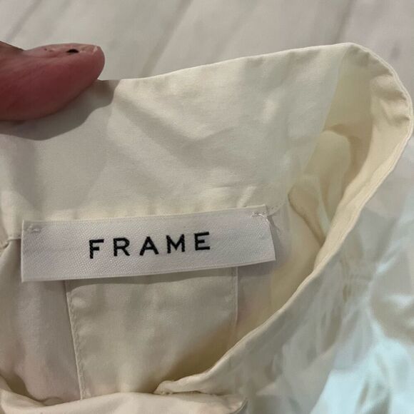 FRAME  RUCHED SLEEVE DRESS size L - Picture 5 of 9